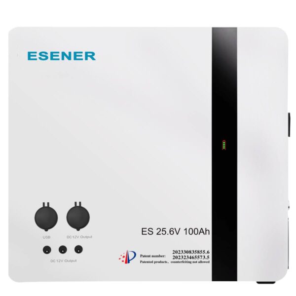 ESENER Multi-Function Batteries (Wall Mounted) – 25.6V / 2.56kWh / 100Ah