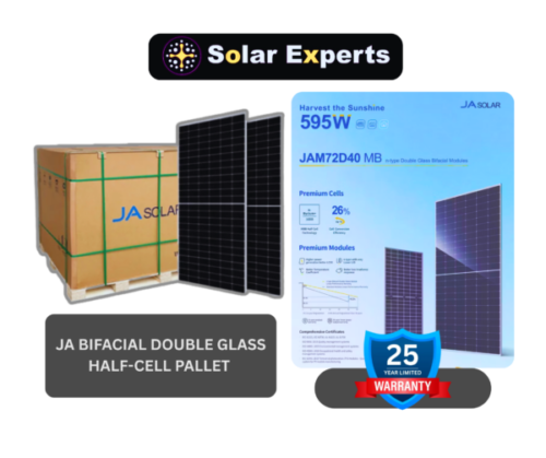 Ja 595W Bi-Facial N-Type Pallet